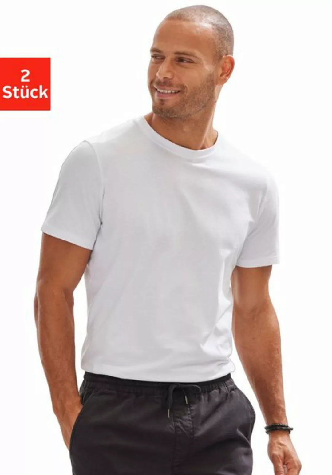 AUTHENTIC UNDERWEAR T-Shirt (2-tlg) aus angenehmer Baumwollqualität günstig online kaufen