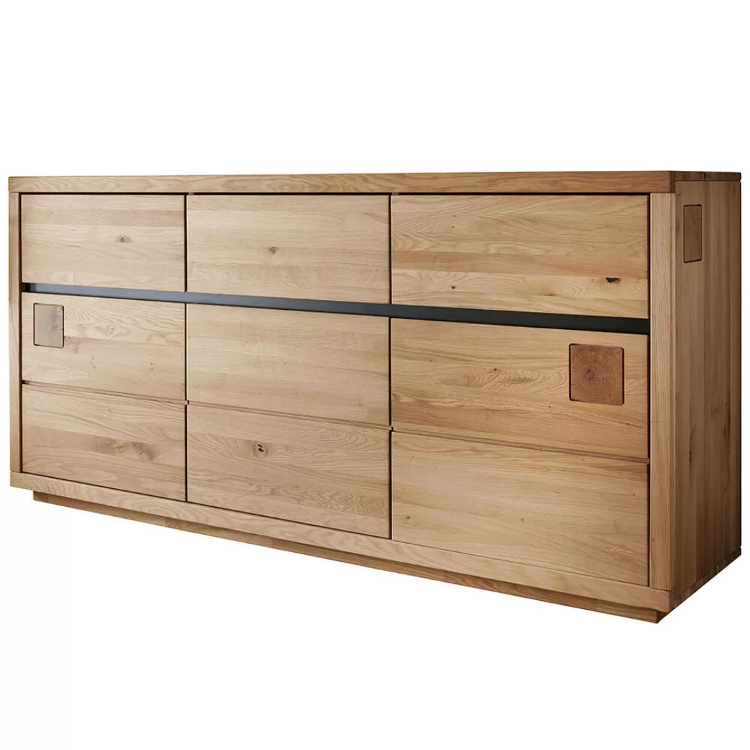 Sideboard 175 cm breit in Eiche massiv geölt WINCHESTER-69 günstig online kaufen