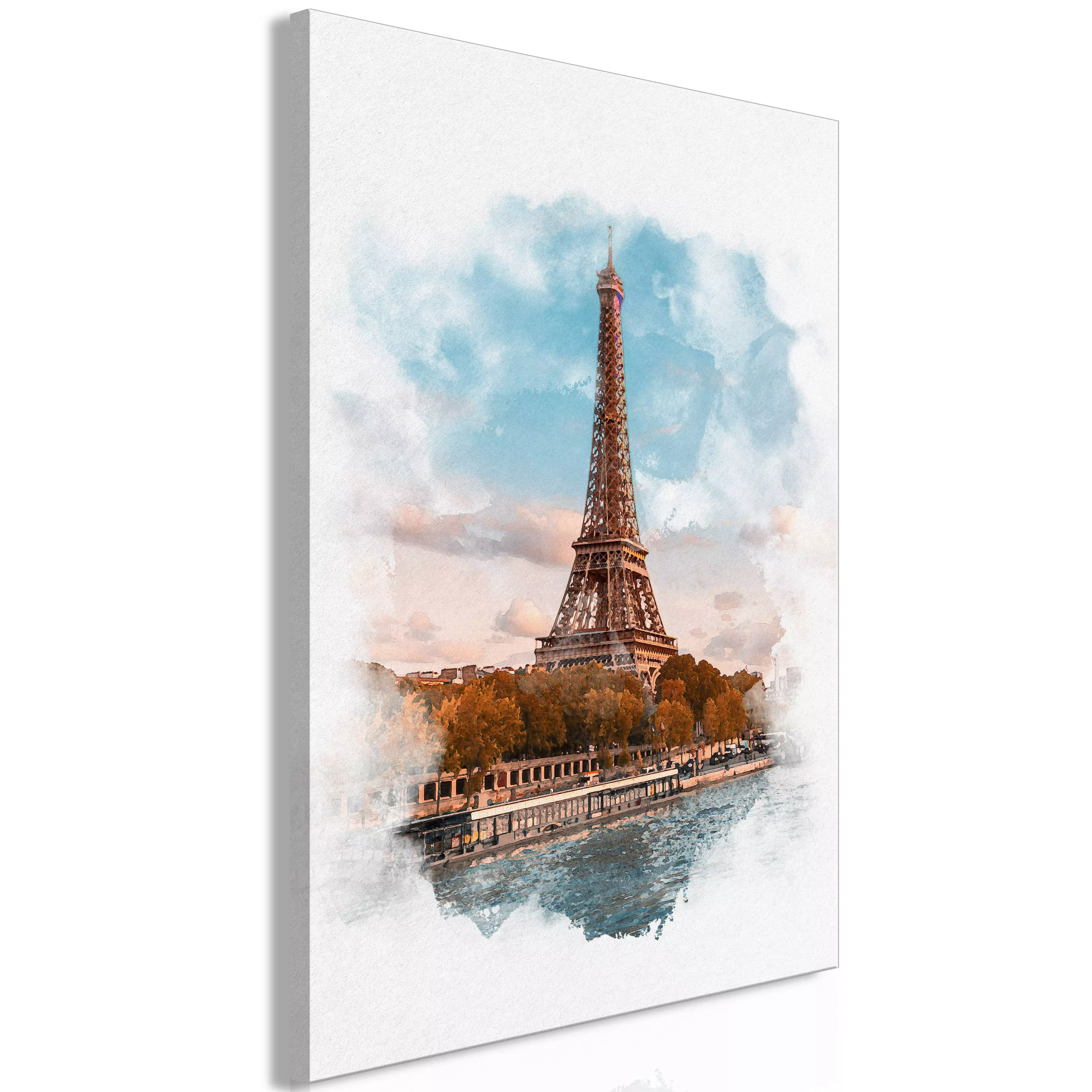 Wandbild - Paris View (1 Part) Vertical günstig online kaufen