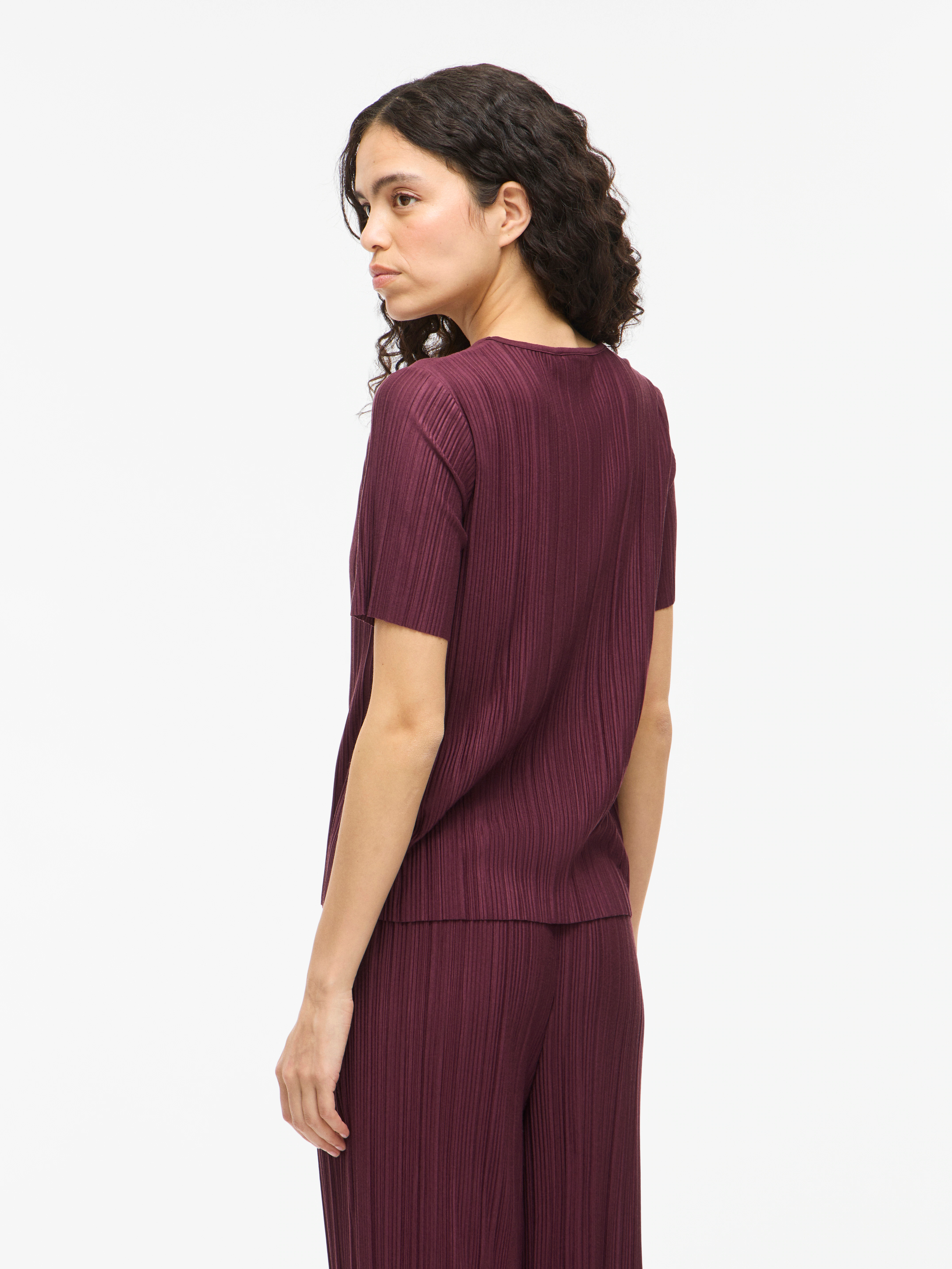 Vila Kurzarmshirt "VIPLISA O-NECK S/S TOP - NOOS" günstig online kaufen