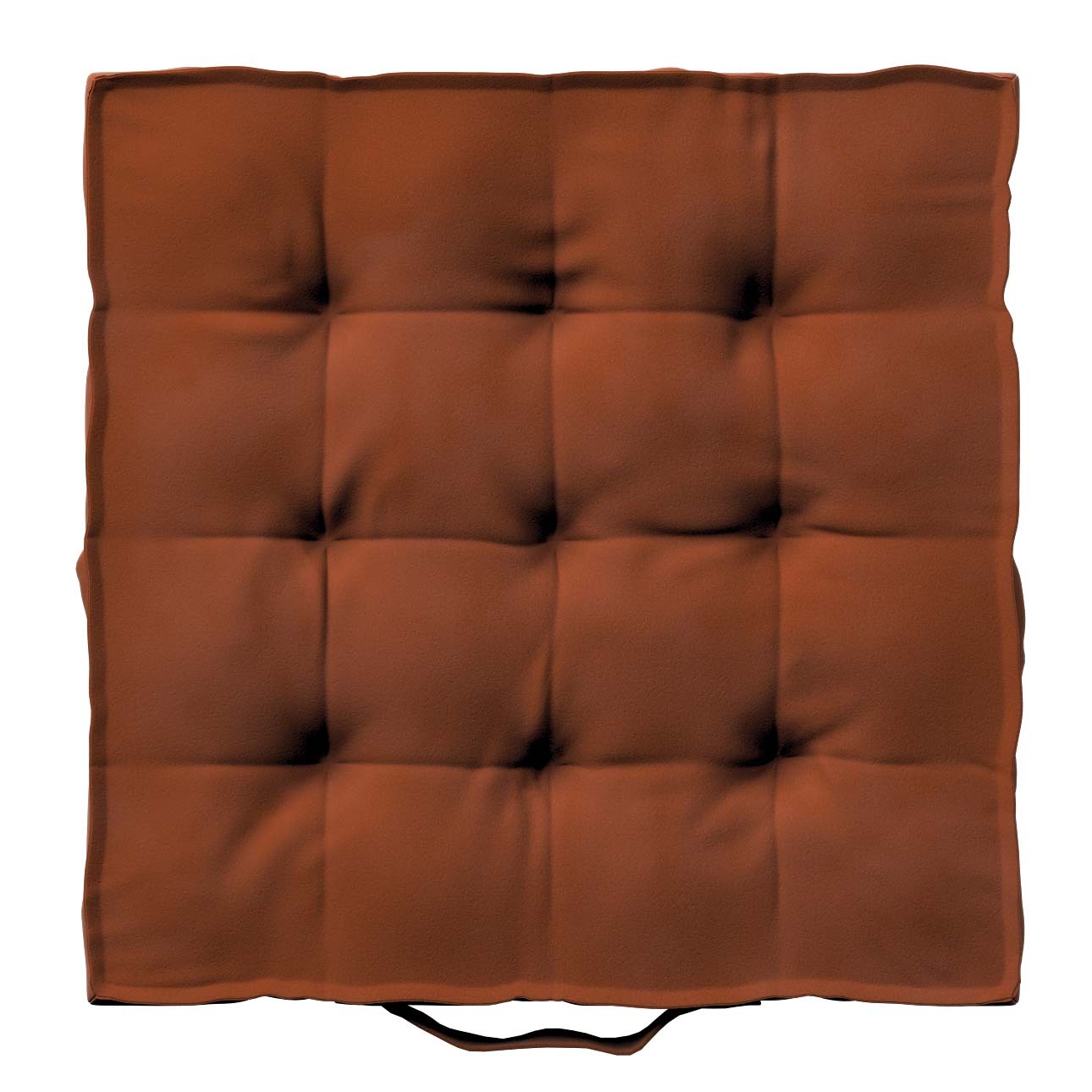Sitzkissen Jacob mit Handgriff, braun-karamell, 40 x 40 x 6 cm, Velvet (704 günstig online kaufen