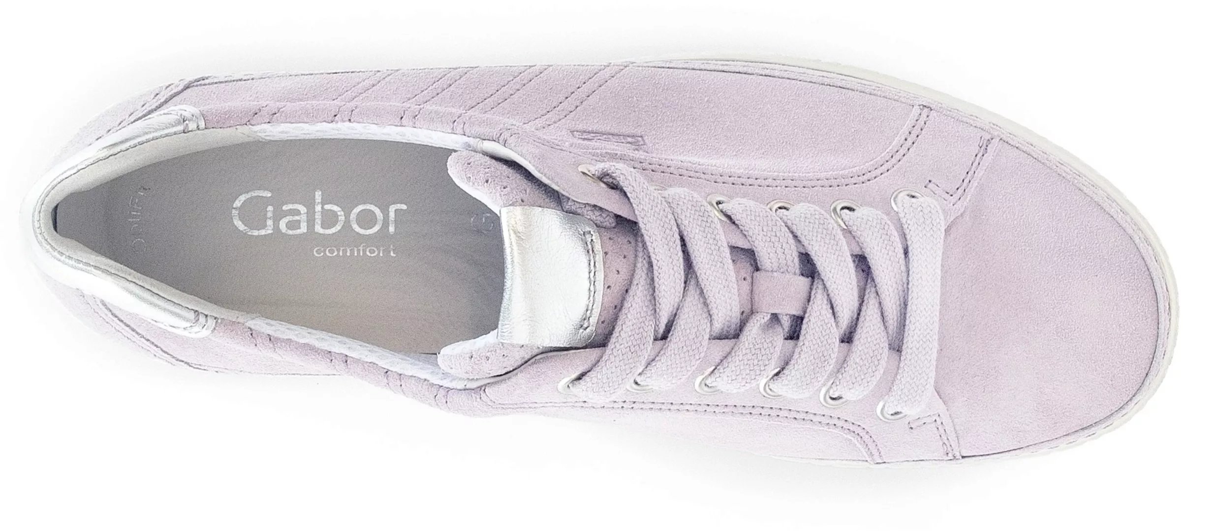 Gabor Sneaker "YORK", Freizeitschuh, Halbschuh, Schnürschuh in Schuhweite G günstig online kaufen