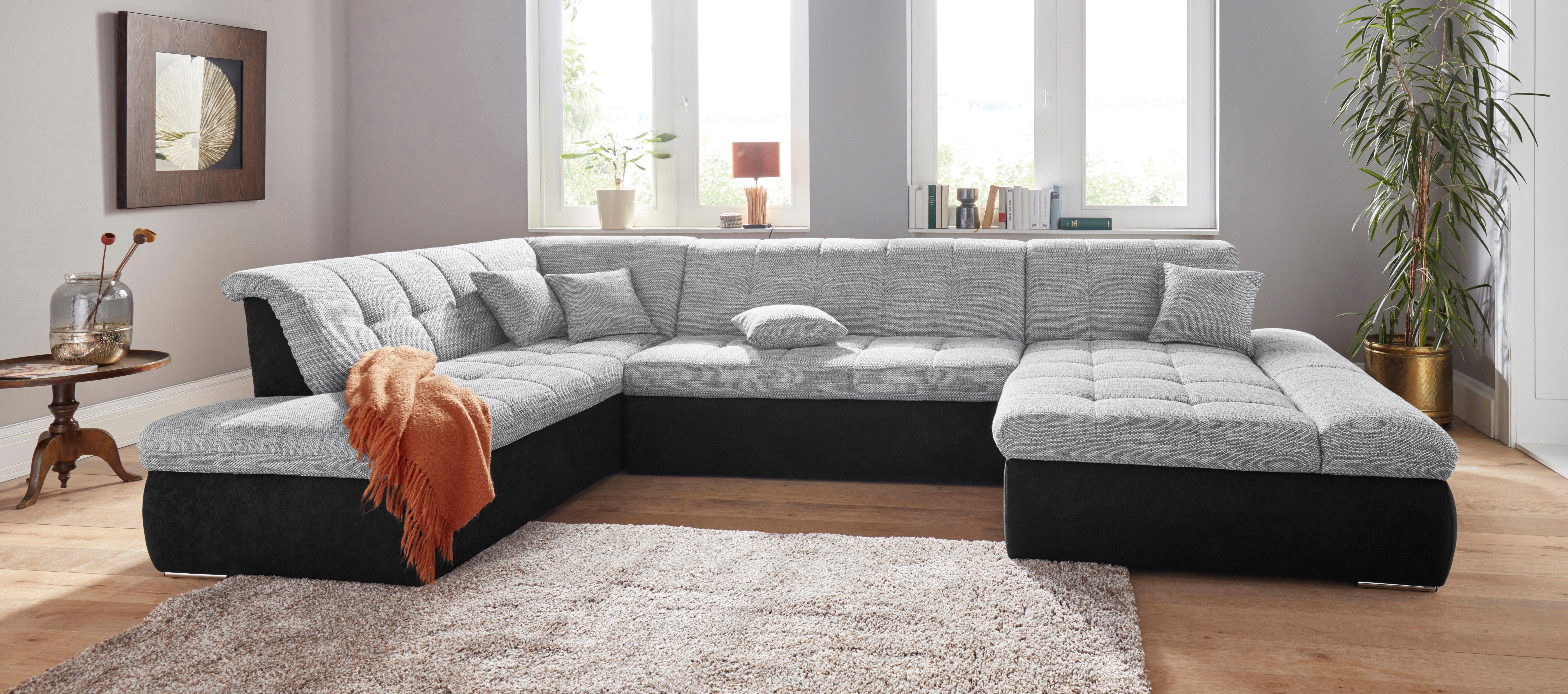 DOMO collection Wohnlandschaft "PB Moric wahlweise mit Bettfunktion und Arm günstig online kaufen