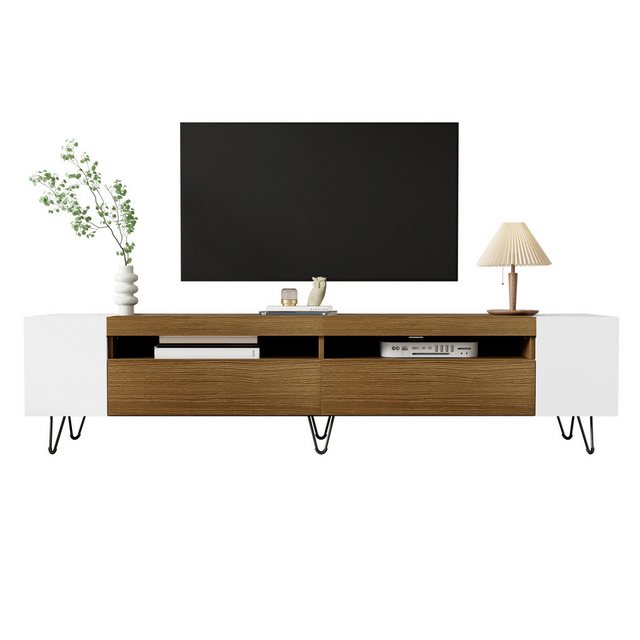 Refined Living TV-Schrank Fernsehtisch mit Stauraum, TV Möbel, Lowboard, Wo günstig online kaufen