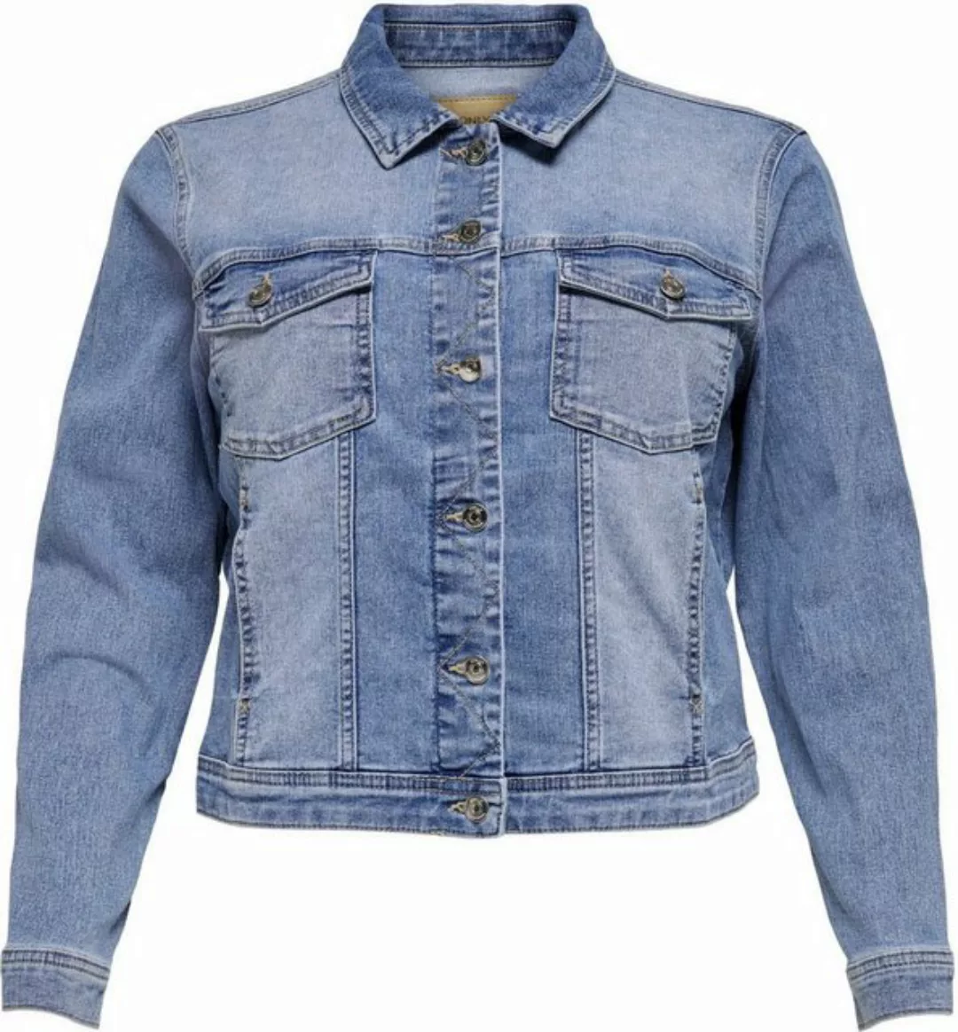 Carmakoma by Only Damen Jeans Jacke CARWESPA - Plus Size Blau - Light Blue günstig online kaufen