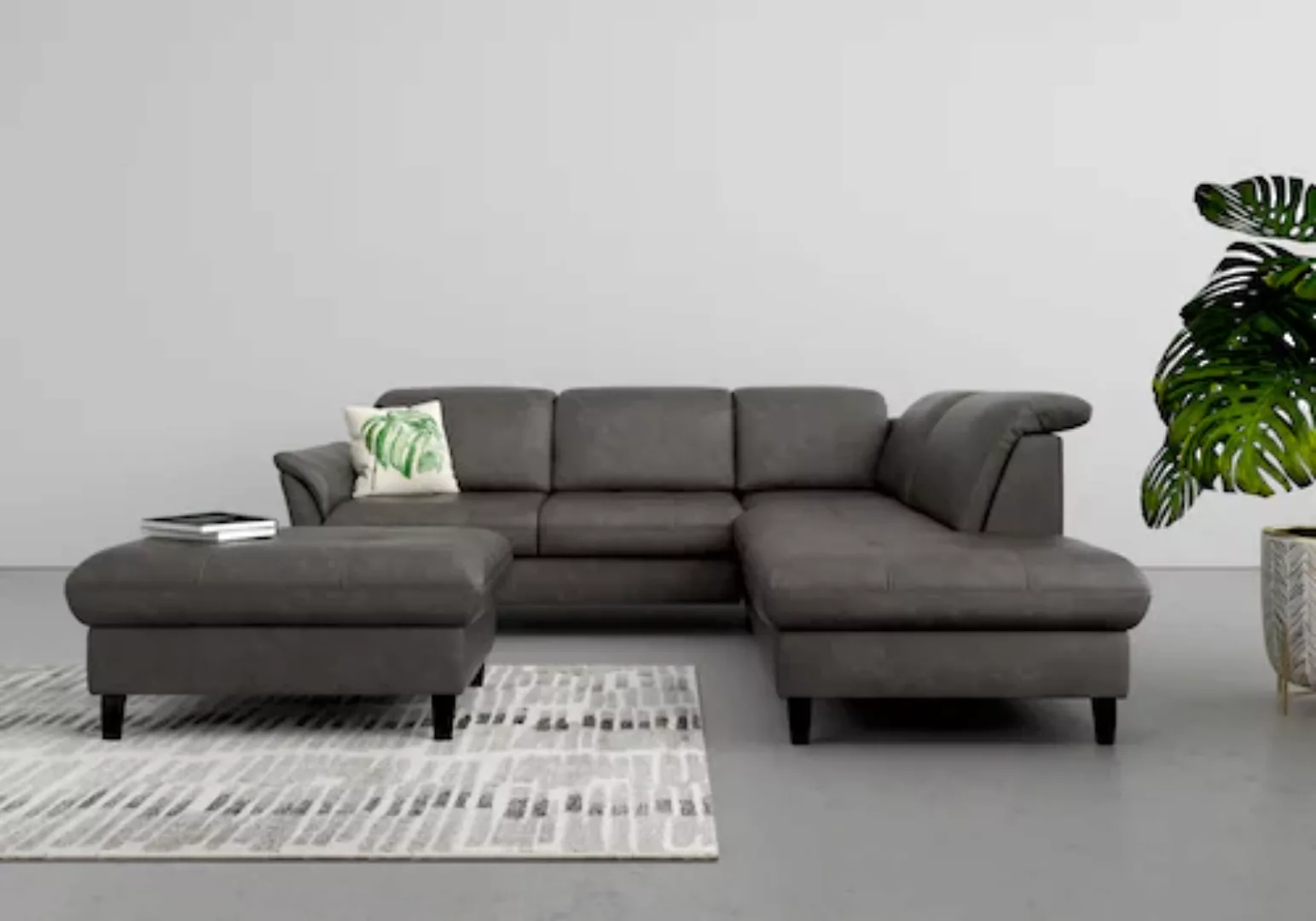 sit&more Ecksofa »Maggiore L-Form«, wahlweise mit Kopfteilverstellung, Bett günstig online kaufen