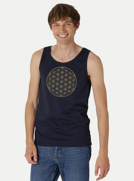 Bio Tank Top "Die Blume Des Lebens" Herren günstig online kaufen