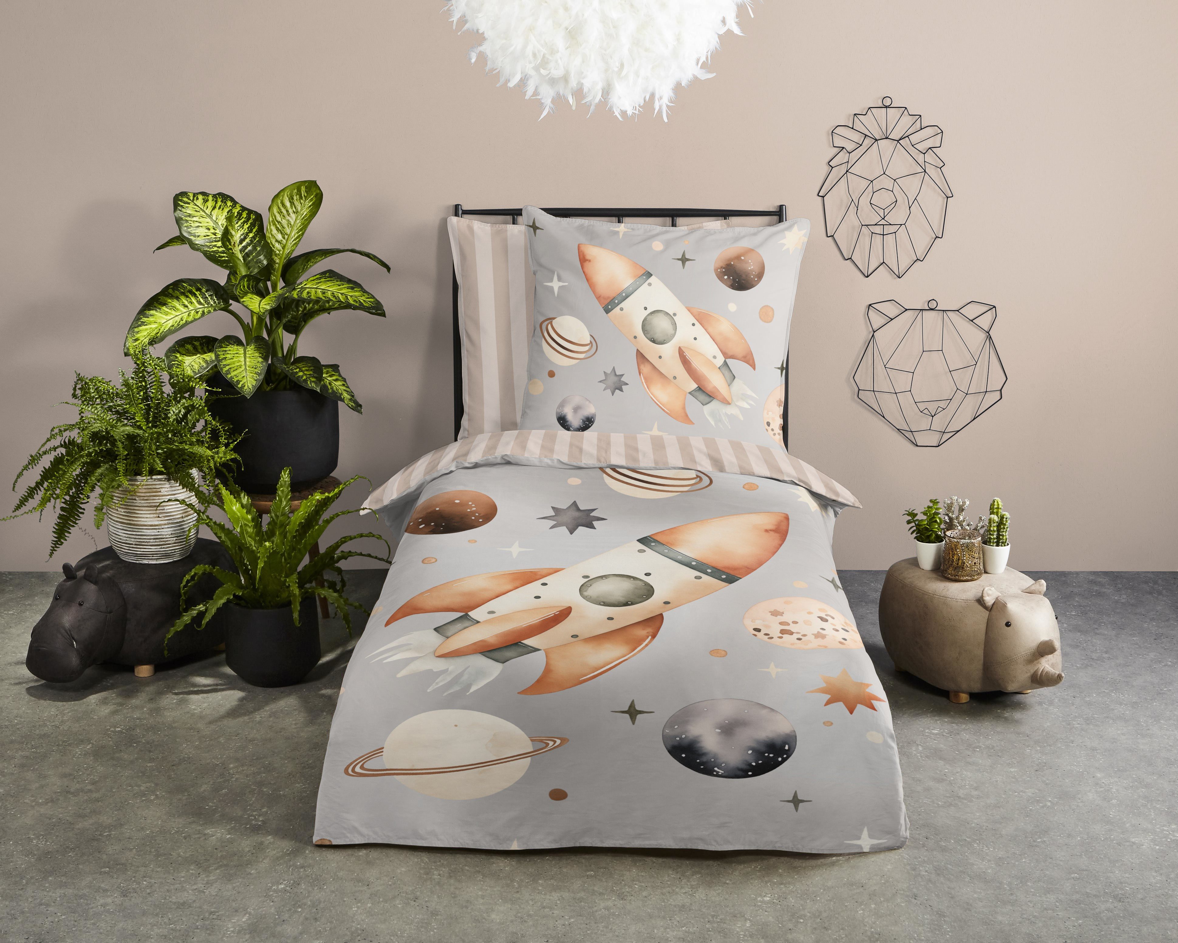 good morning Kinderbettwäsche Exploree, Renforcé, 2 günstig online kaufen