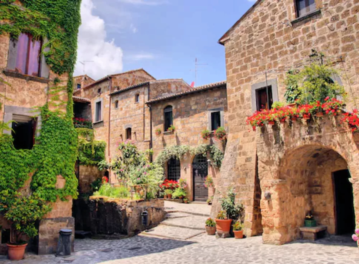Papermoon Fototapete »Italian Old Village« günstig online kaufen