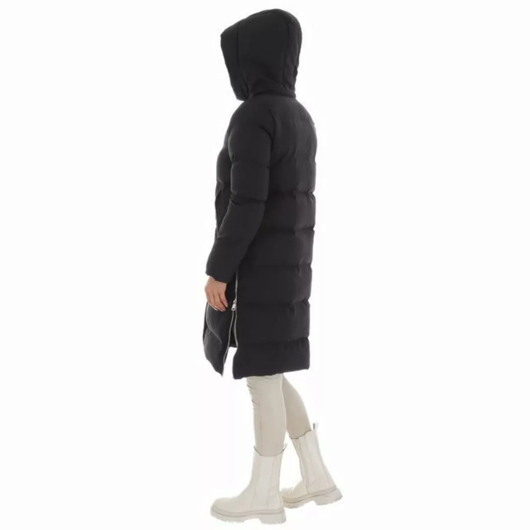 Ital-Design Wintermantel Damen Freizeit (87256543) Kapuze Gefüttert Winterj günstig online kaufen