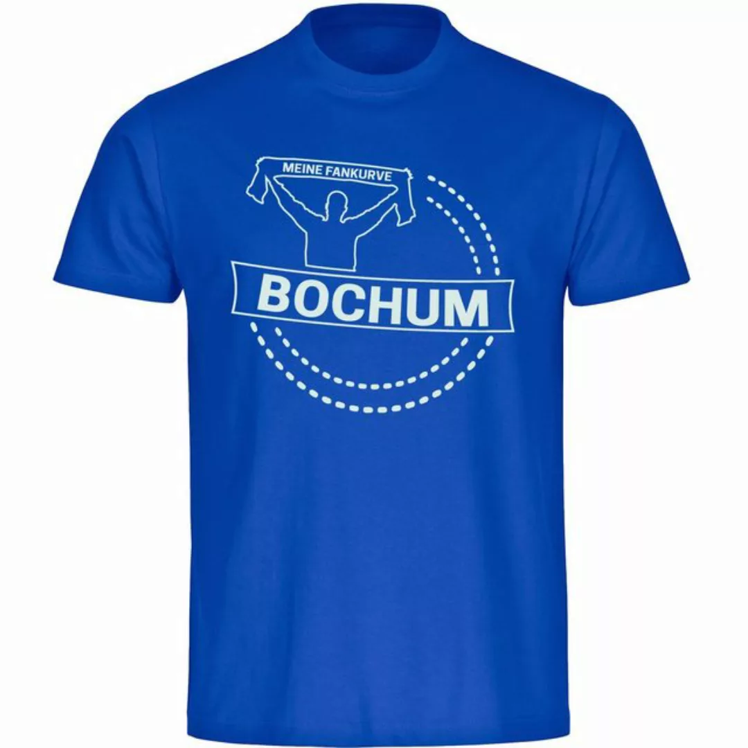 multifanshop T-Shirt Herren Bochum - Meine Fankurve - Männer günstig online kaufen