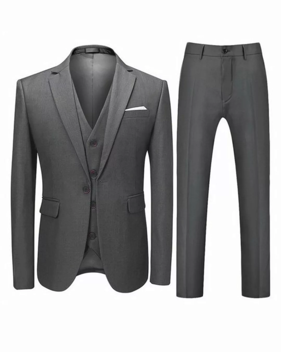 Allthemen Anzug (3 tlg, Sakko & Hose & Weste) Herren Eleganter Businessanzu günstig online kaufen