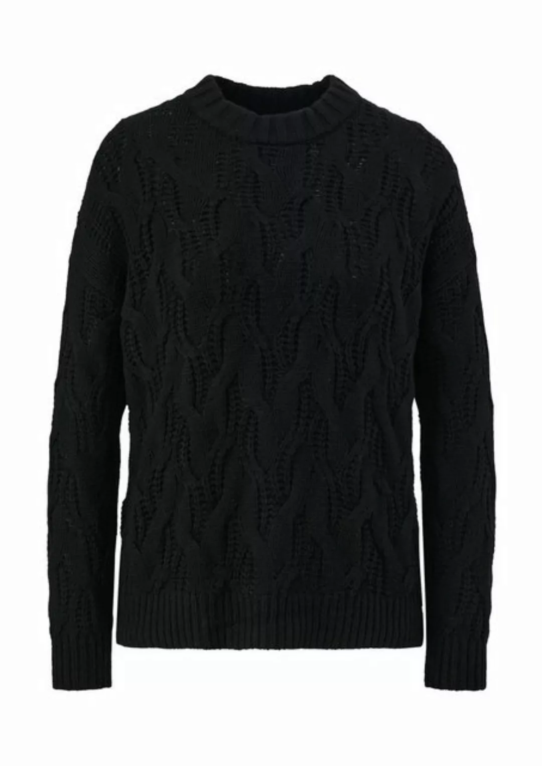 s.Oliver Strickpullover mit Zopfmuster günstig online kaufen