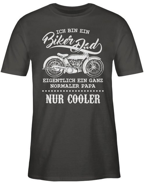 Shirtracer T-Shirt Ich bin ein Biker Dad Vatertag Geschenk für Papa günstig online kaufen