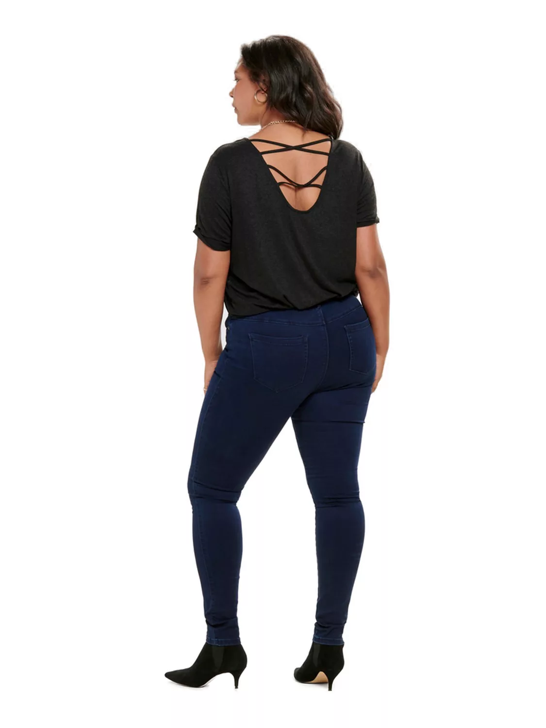Carmakoma by Only Damen Jeans CARAUGUSTA HW SK - Skinny Fit - Blau - Dark B günstig online kaufen