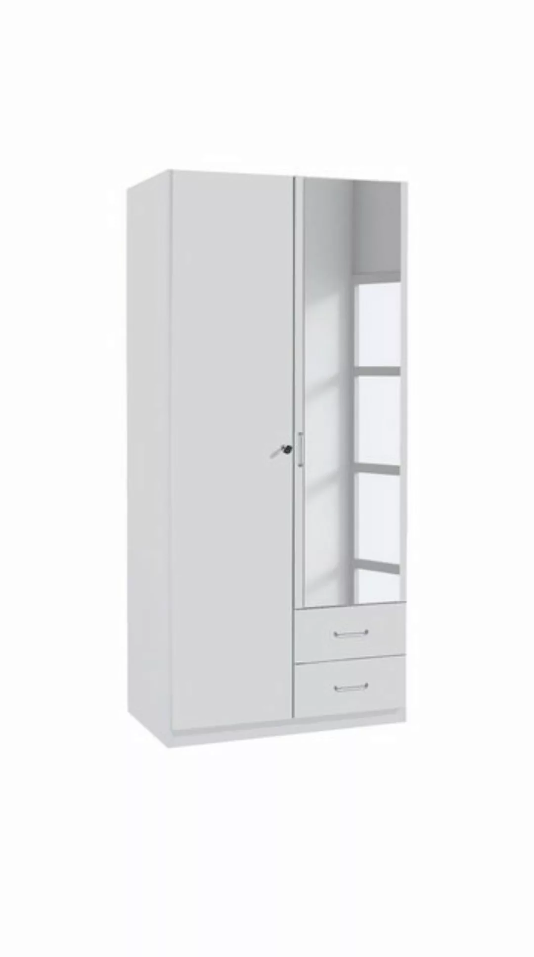 Kindermöbel 24 Spiegelschrank Caro 2 weiß 2 Türen B 91 cm - H 197 cm günstig online kaufen