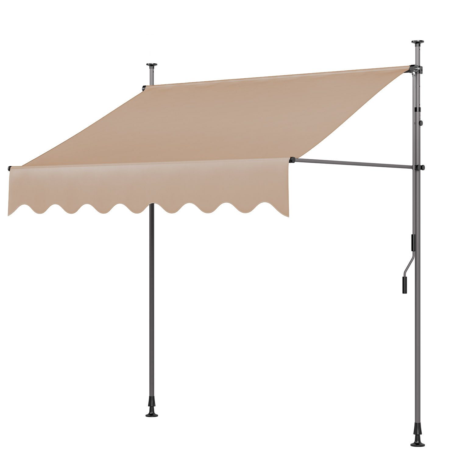 TLGREEN Klemmmarkise,Balkonmarkise,Sonnenschutz mit Handkurbel, (Wasserdich günstig online kaufen
