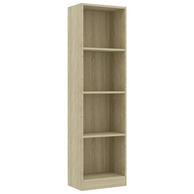 vidaXL Bücherregal Bücherregal 4 Fächer Sonoma Eiche 40 x 24 x 142 cm Spanp günstig online kaufen