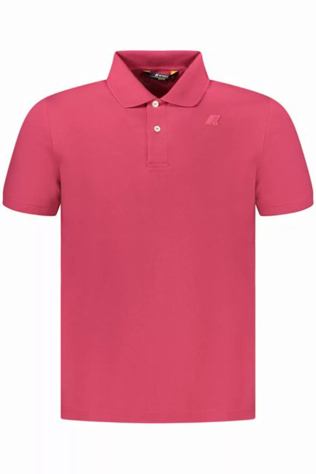 K-Way Poloshirt Herren Kurzarm-Poloshirt Rosa mit Logo & günstig online kaufen