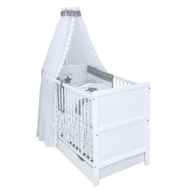 Baby-Delux Komplettbett Babybett Jack Schublade Komplettset, 11-tlg., Kinde günstig online kaufen