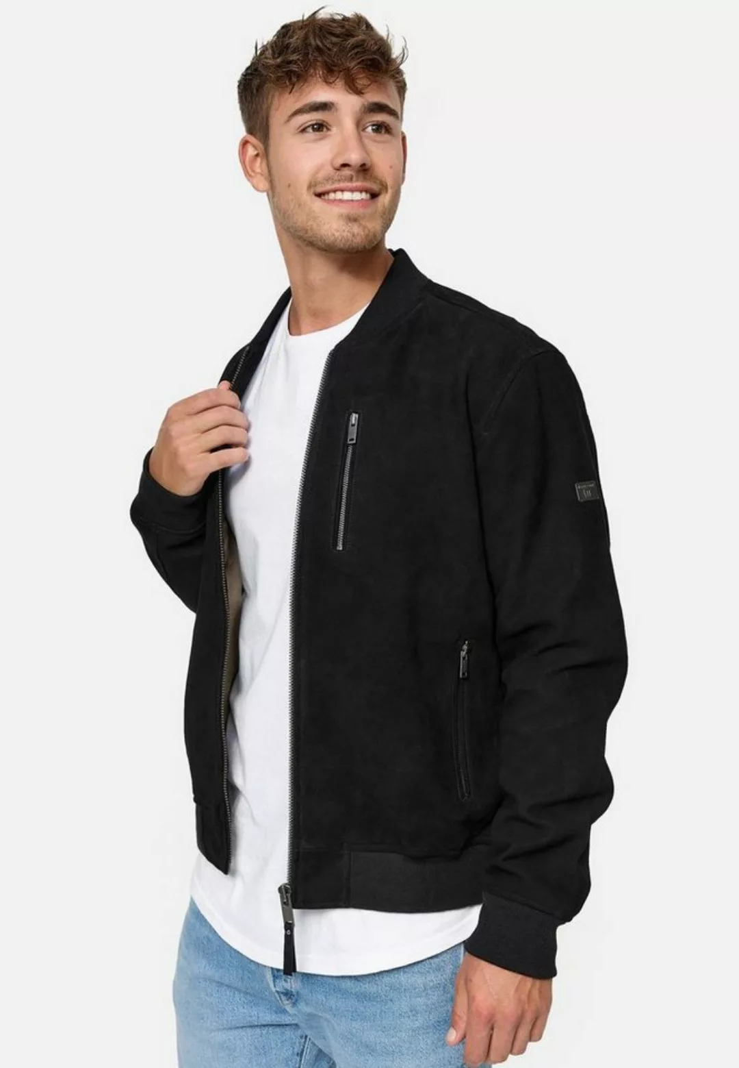 Indicode Lederjacke Maddoc günstig online kaufen