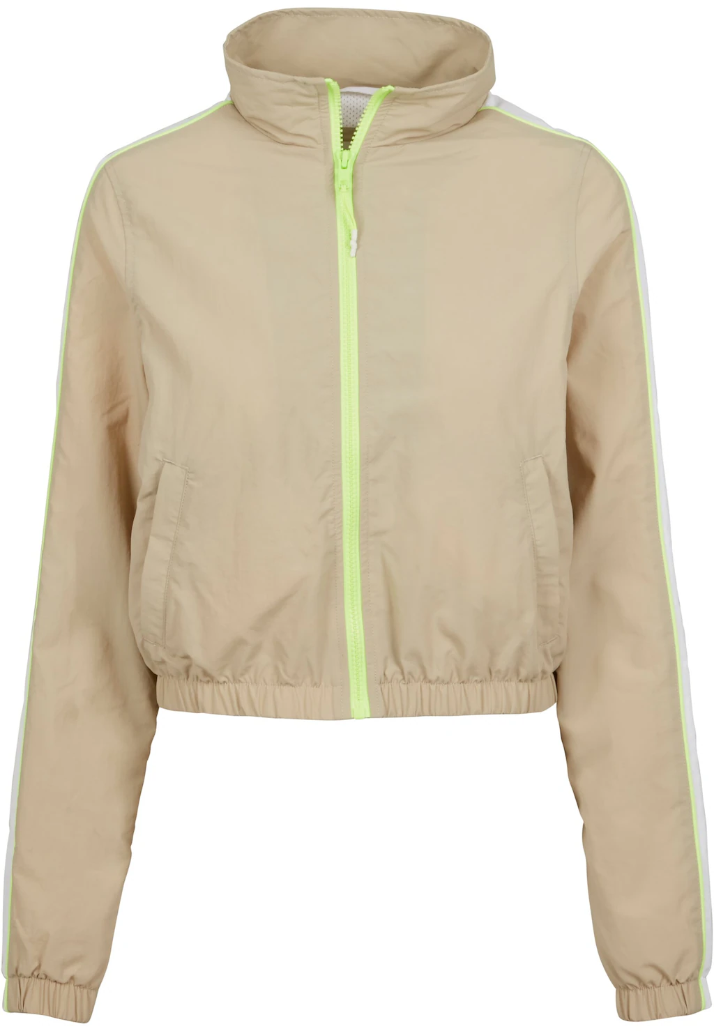 URBAN CLASSICS Allwetterjacke "Urban Classics Damen Ladies Short Piped Trac günstig online kaufen