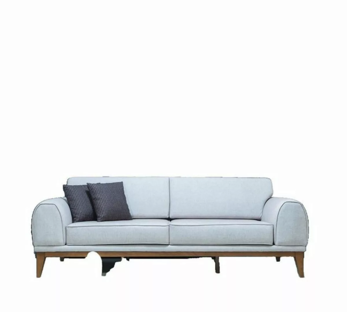 JVmoebel 3-Sitzer Graues Luxus Sofa Designer Couch Wohnzimmer 3-Sitzer, 1 T günstig online kaufen