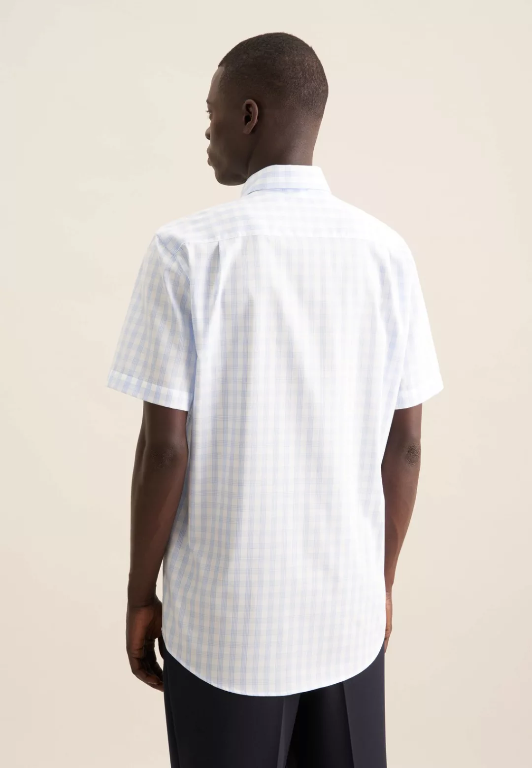 seidensticker Businesshemd "Comfort", Comfort 1/2 Button-Down-Kragen Karo günstig online kaufen