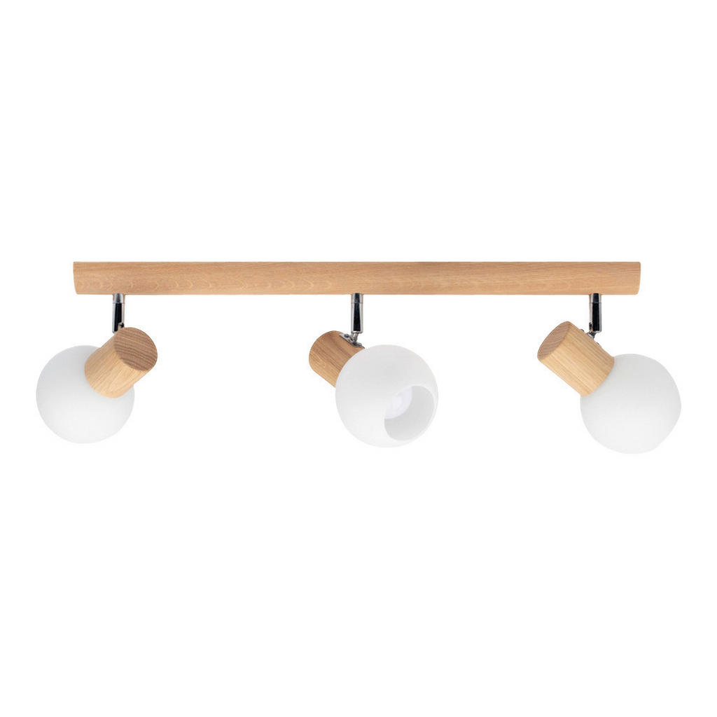 Spot-Light Deckenleuchte 2231374 natur weiß Eiche Glas B/H/T: ca. 52x90x180 günstig online kaufen