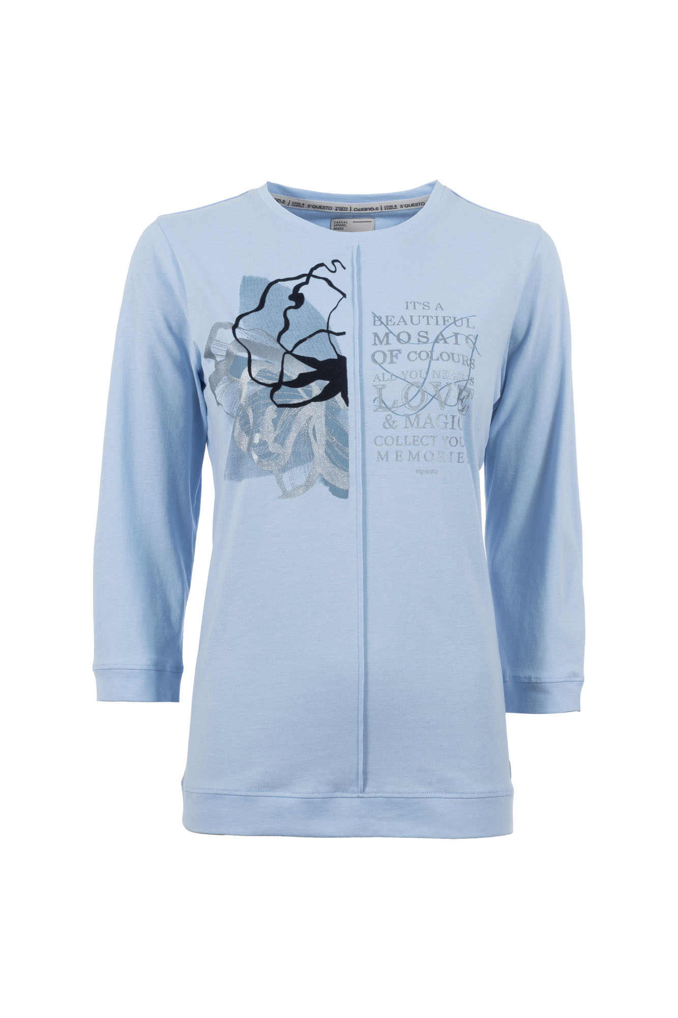 Soquesto Shirt 3/4 OdinaSOQ ice blue günstig online kaufen