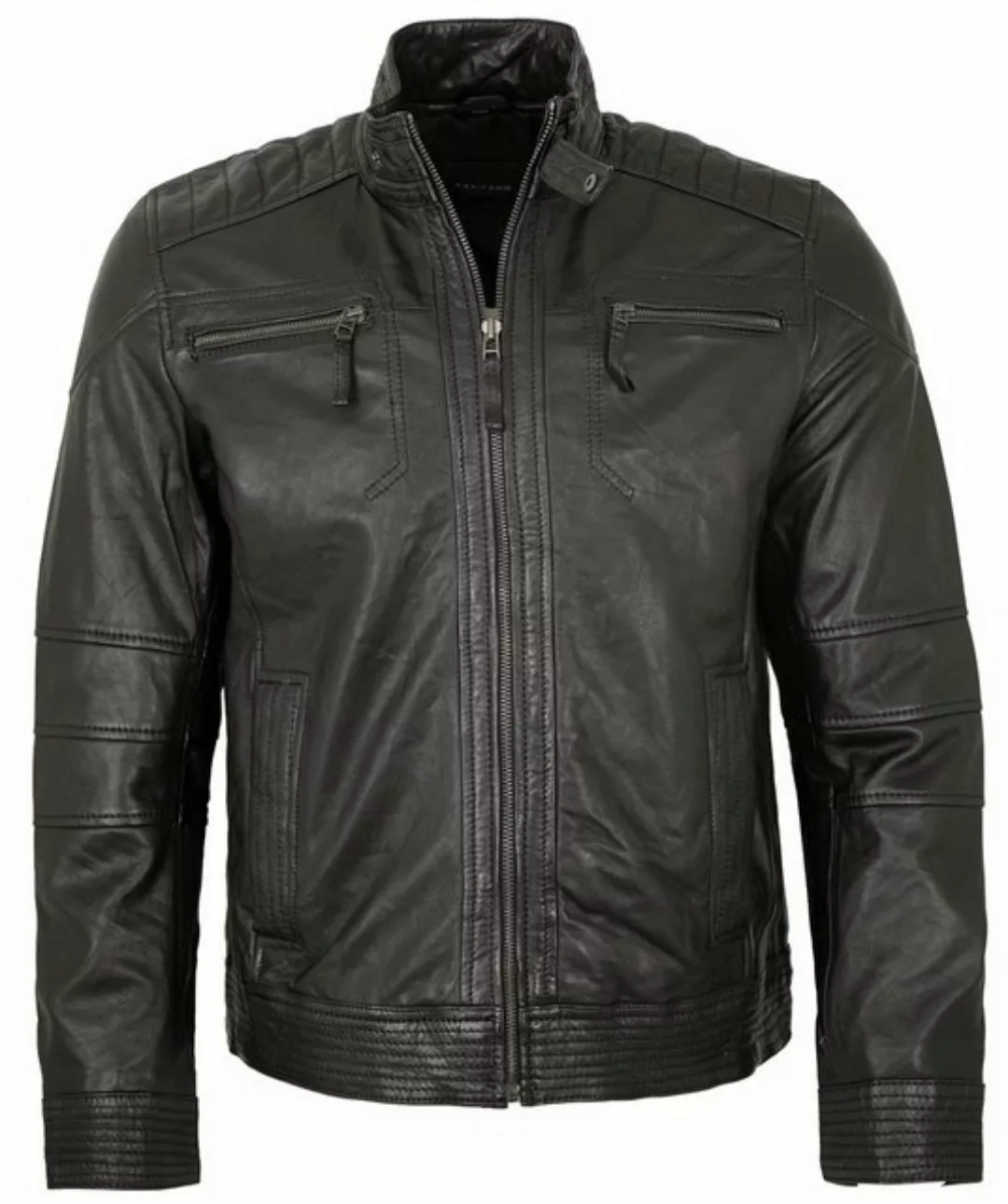 CAPITANO Lederjacke David Capitano - Herren Lederjacke Bikerjacke Lammnappa günstig online kaufen