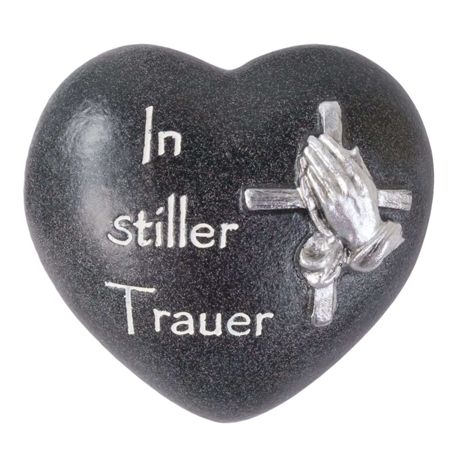 BURI Dekofigur Spruchstein Herz 7,5x8cm Steinoptik günstig online kaufen