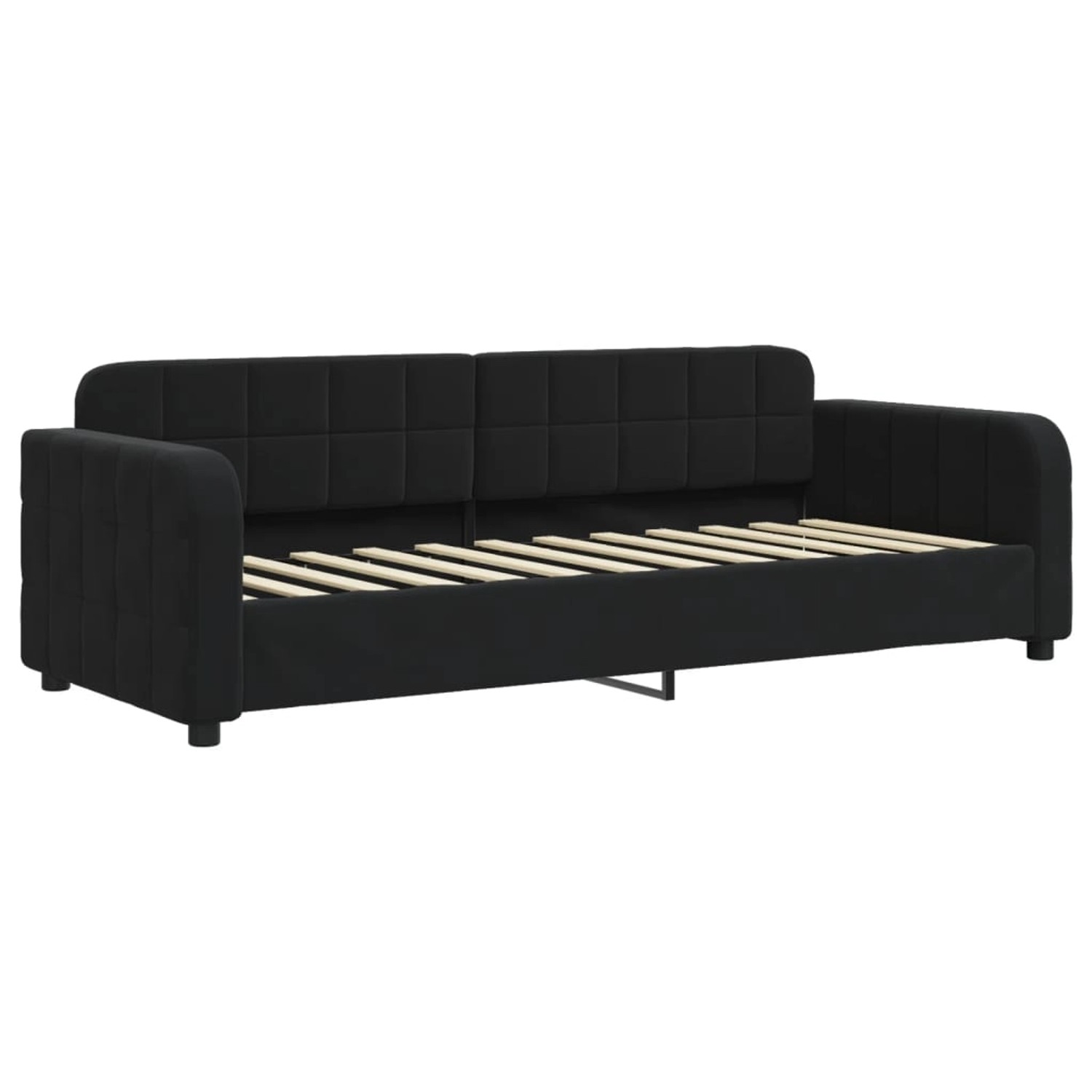 vidaXL Gästebett Tagesbett Schwarz 80x200 cm Samt Gästebett Gästecouch Gäst günstig online kaufen