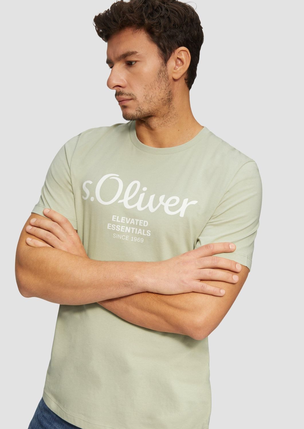 s.Oliver T-Shirt mit Logo-Print Rundhals, kurzarm günstig online kaufen