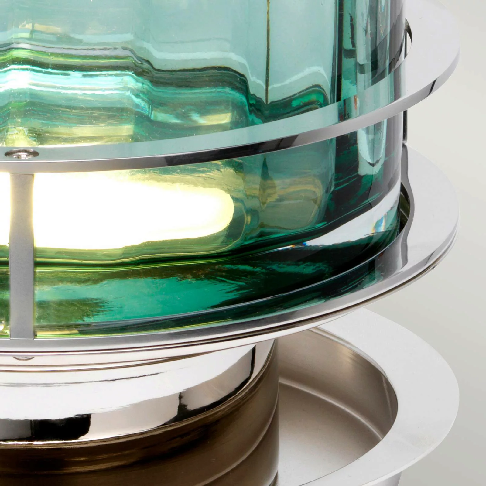Tischlampe Arno, grün, nickel poliert günstig online kaufen