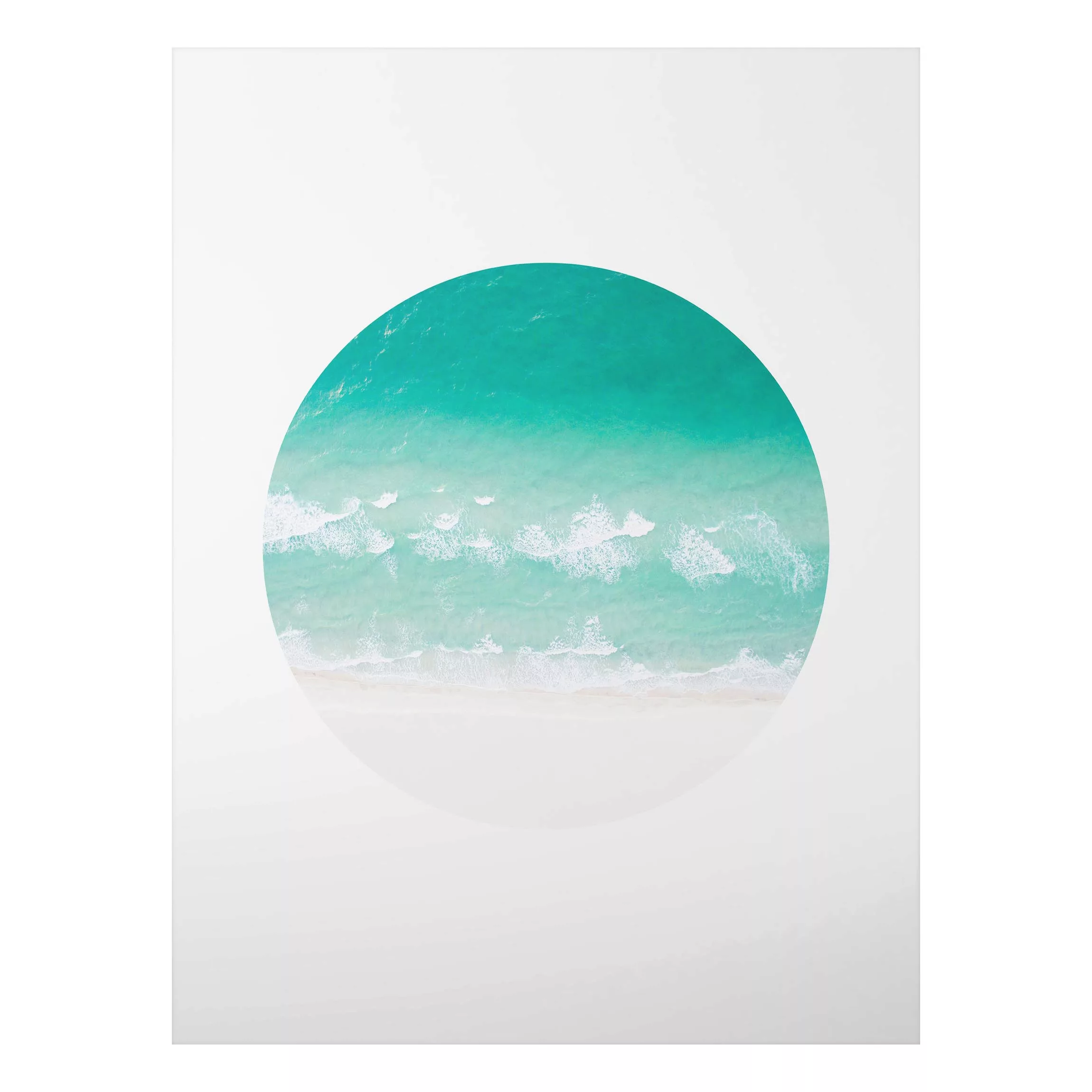 Alu-Dibond Bild Das Meer im Kreis günstig online kaufen