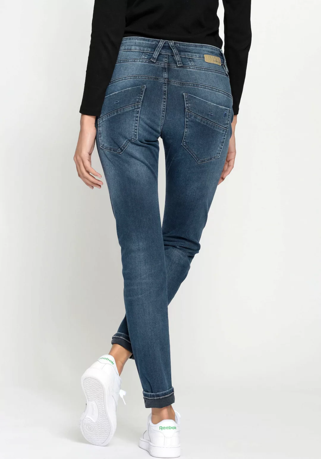 GANG Relax-fit-Jeans "94Gerda", mit halb offener Knopfleiste günstig online kaufen