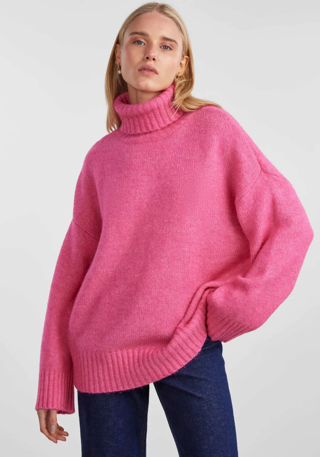 pieces Rollkragenpullover "PCNANCY LS LOOSE ROLL NECK KNIT NOOS BC" günstig online kaufen