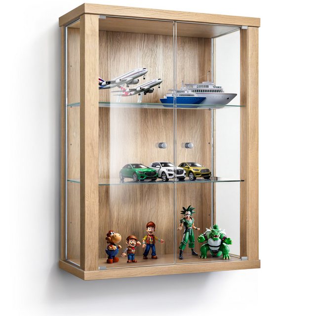 VR-Wohnideen Hängevitrine C1012 (Glasvitrine (80x60x25 cm) mit 2 Glastüren) günstig online kaufen