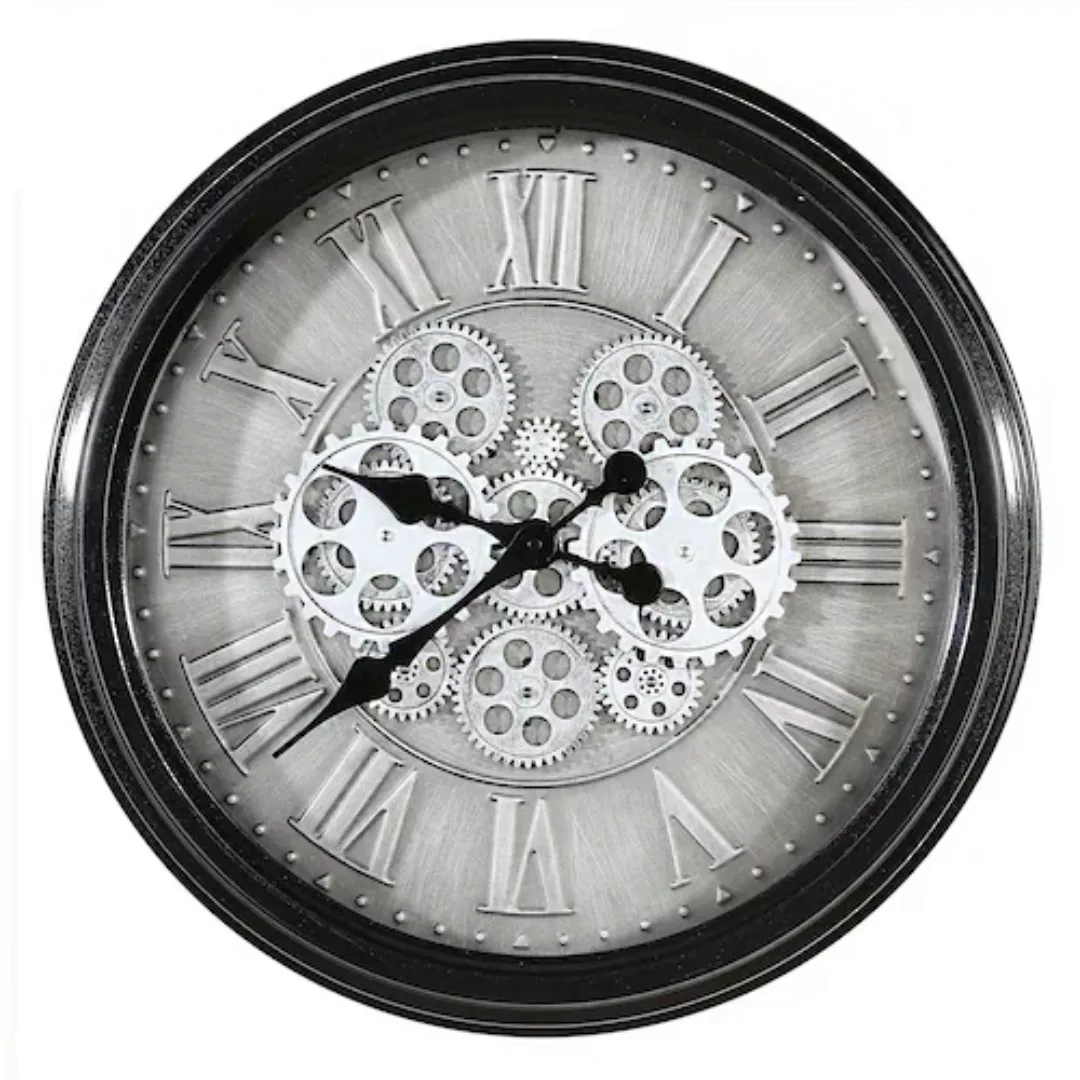 Casablanca by Gilde Wanduhr »Factona, antik silber/schwarz«, 53 cm günstig online kaufen