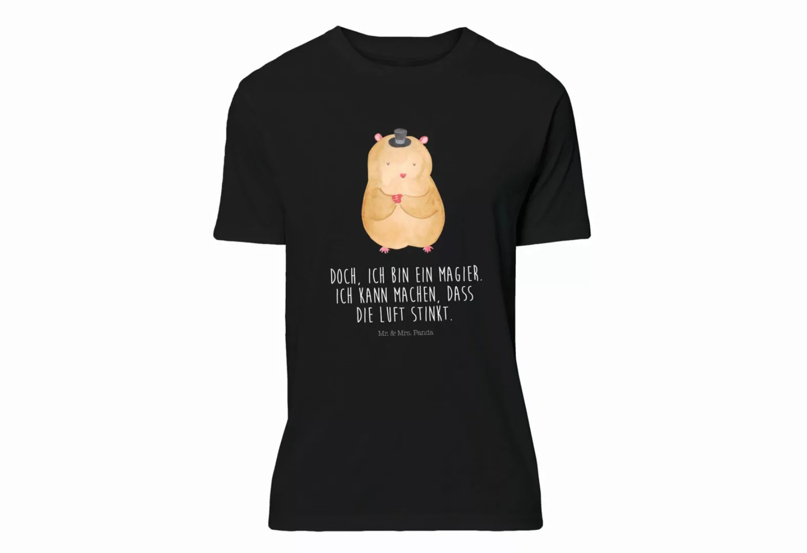 Mr. & Mrs. Panda T-Shirt Hamster mit Hut - Schwarz - Geschenk, Nachthemd, Z günstig online kaufen