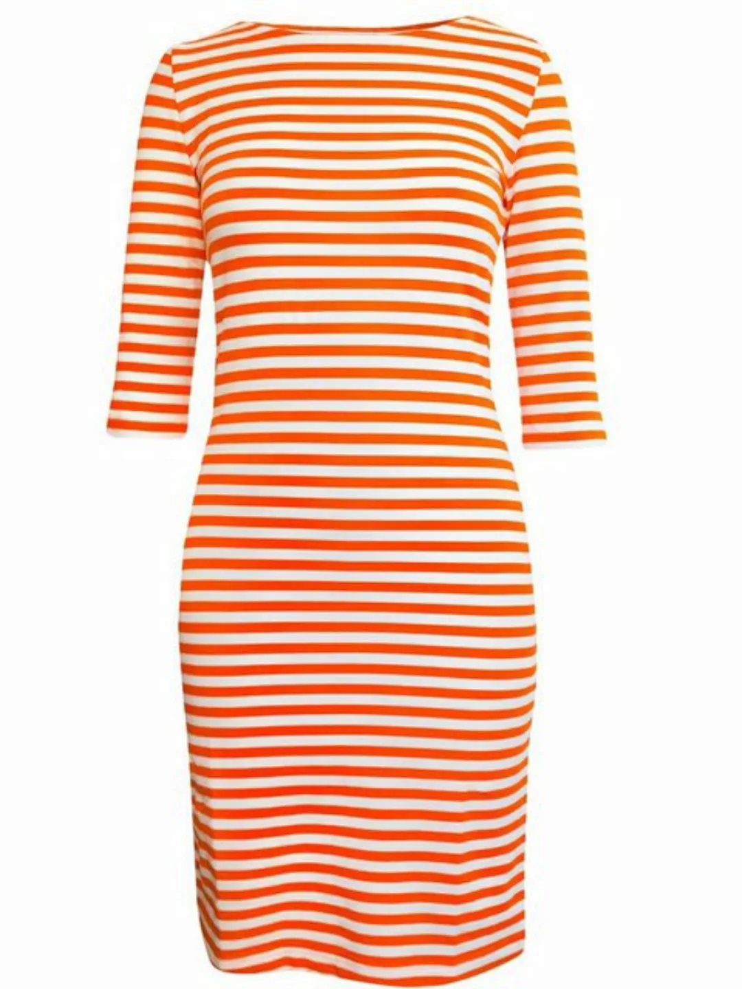 Brigitte von Boch Sommerkleid Portola Kleid orange-weiss günstig online kaufen