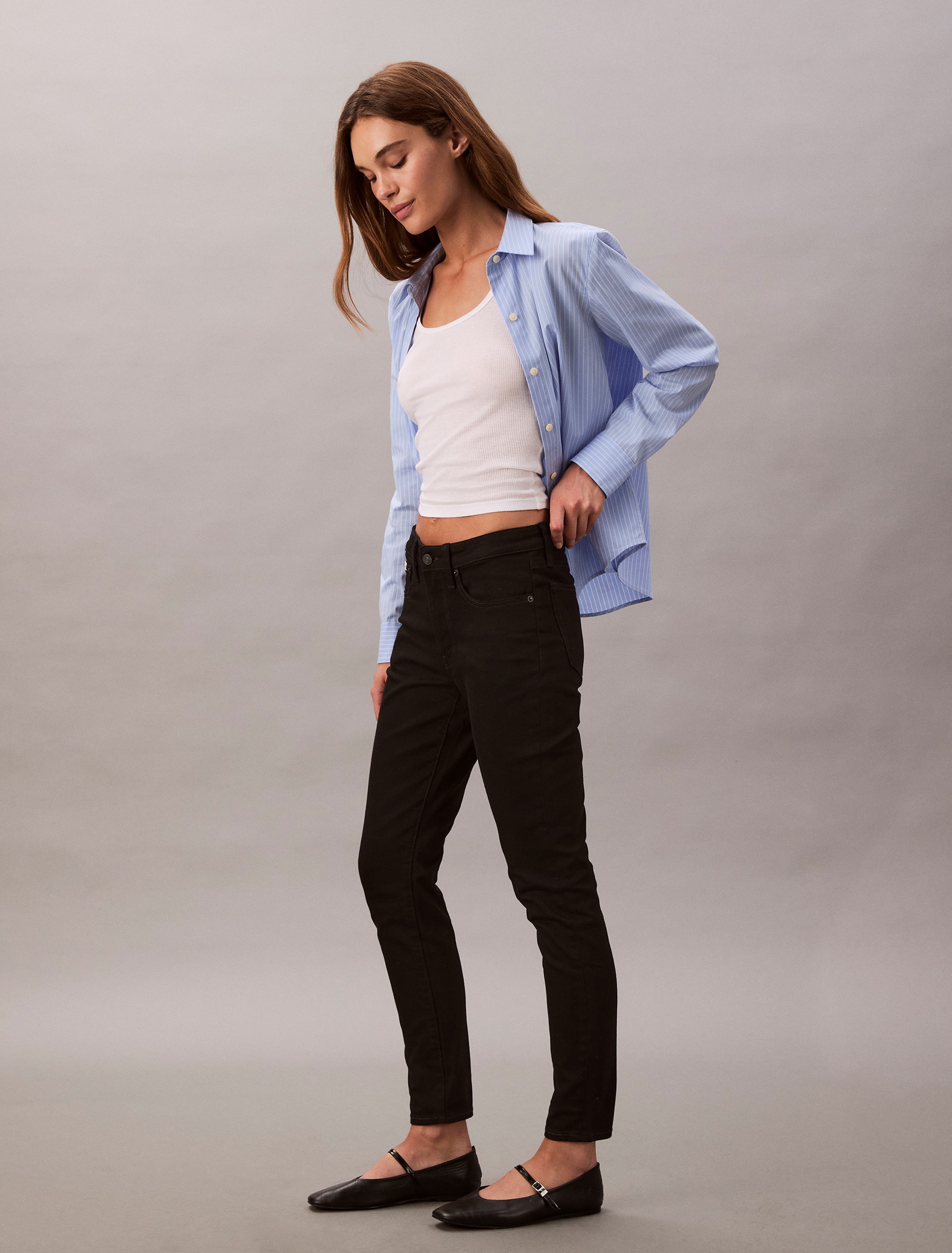 Calvin Klein Jeans Skinny-fit-Jeans "MID RISE SKINNY", Mit Gürtelschlaufen günstig online kaufen