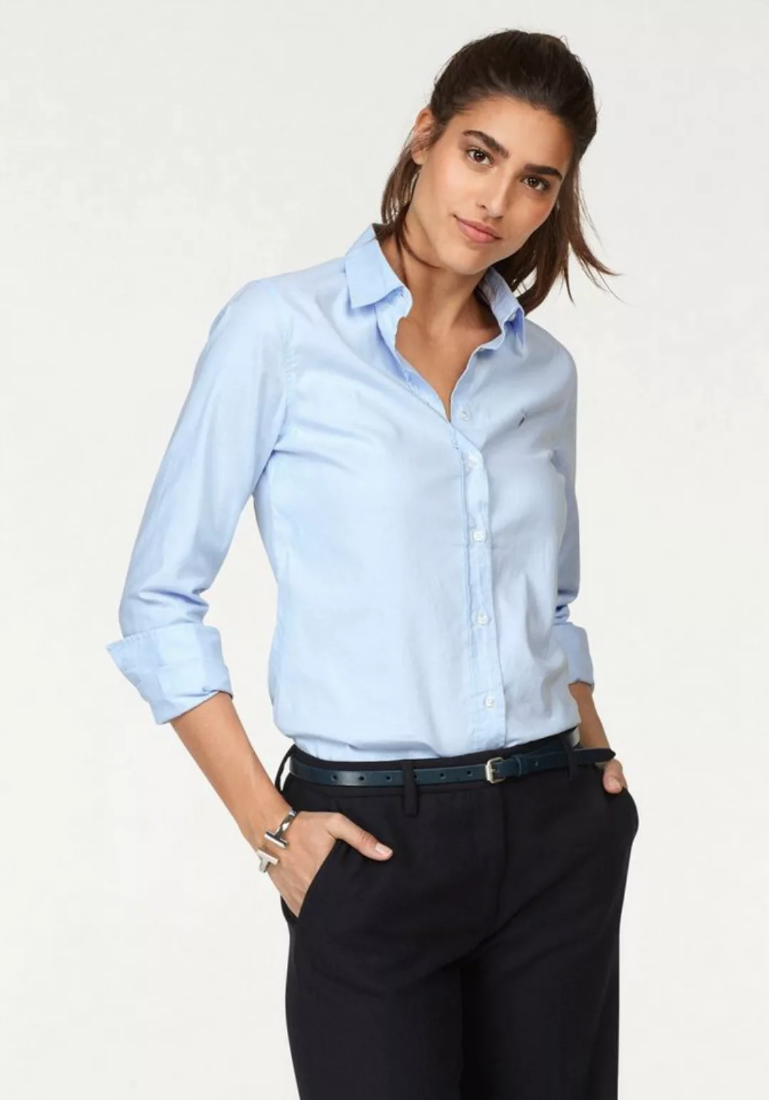 Gant Hemdbluse Stretch-Oxford-Stoff für bequemen Sitz u. Bewegungsfreiheit günstig online kaufen