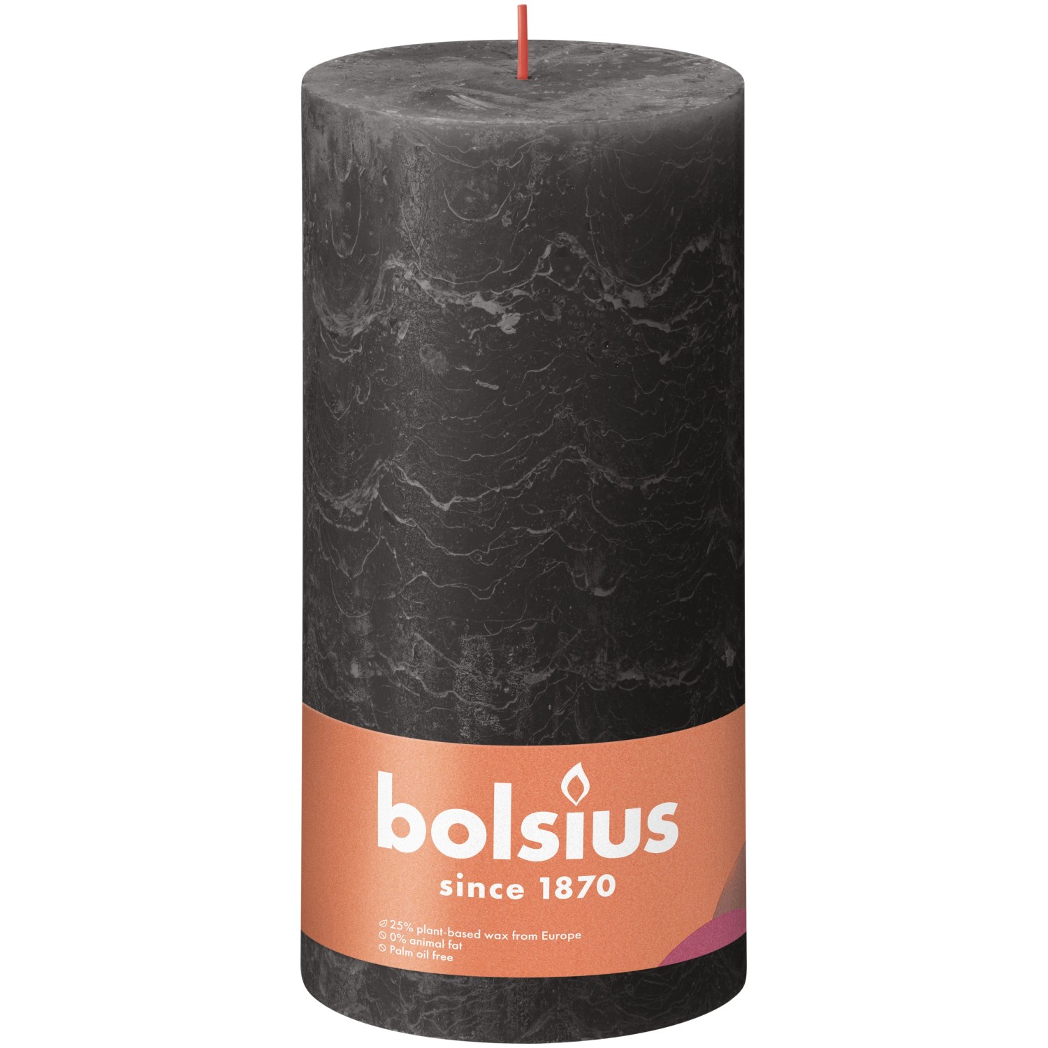Bolsius Rustik-Kerze Shine 200/100 mm Stürmisches Grau günstig online kaufen