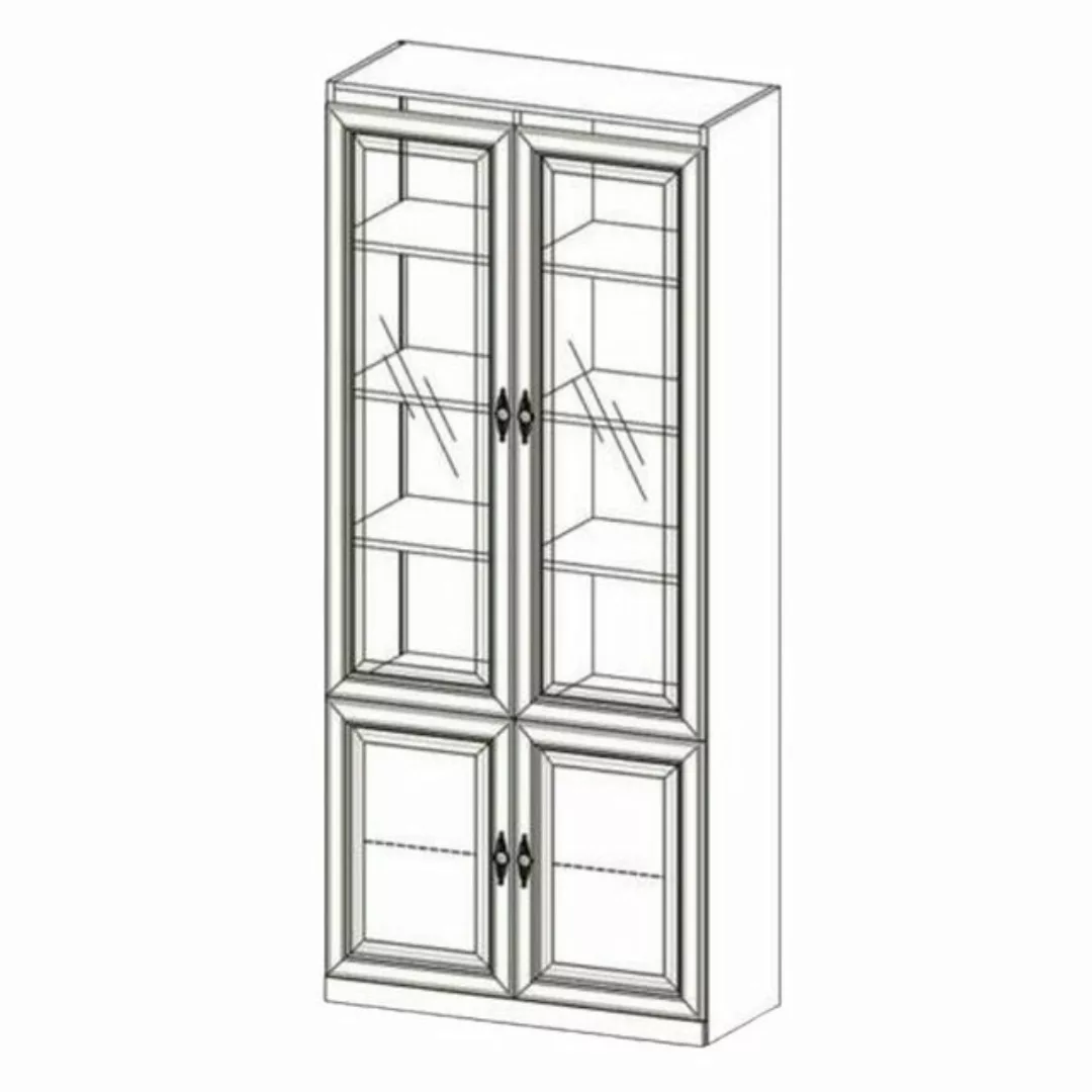 JVmoebel Glasvitrine Vitrine Vitrinen Schrank Glasschrank Wohnzimmer Regal günstig online kaufen