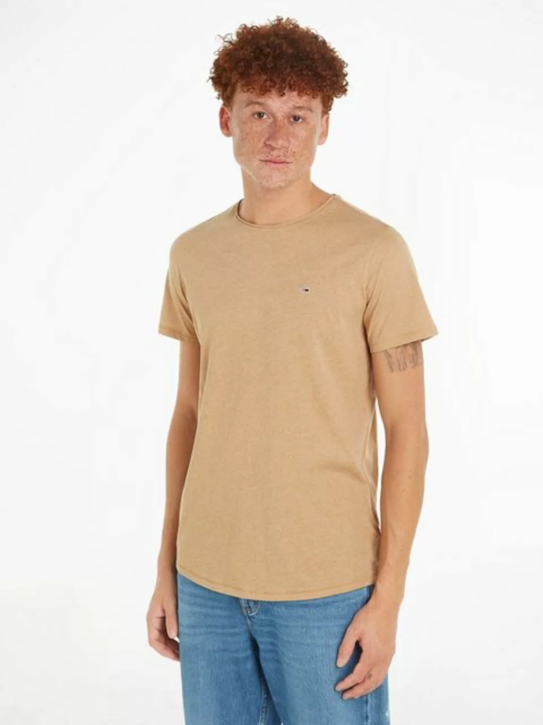 Tommy Jeans T-Shirt "TJM SLIM JASPE C NECK", Classics Slim Fit mit Markenla günstig online kaufen