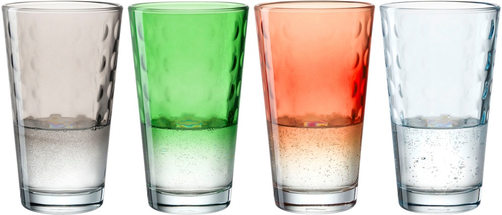 LEONARDO Gläser-Set »OPTIC«, (Set, 4 tlg.), 540 ml, 4-teilig günstig online kaufen