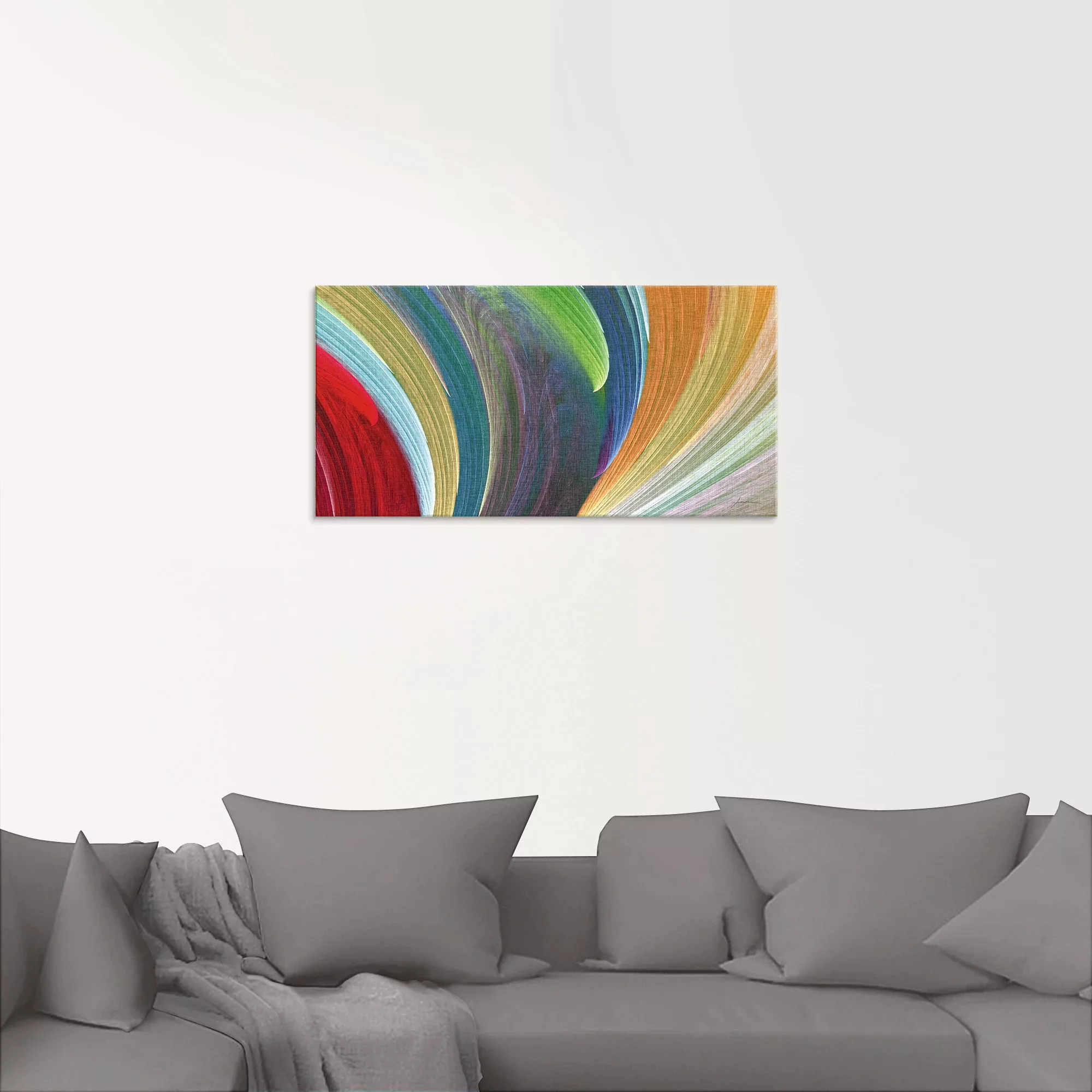 Artland Glasbild "Windwellen III", Muster, (1 St.) günstig online kaufen