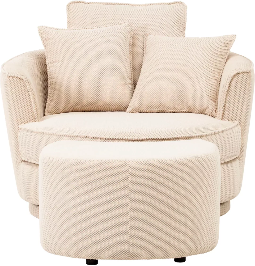 Leonique Drehsessel "MAISIE, Love Seat XXL Lese-Sessel, Big-Sessel mit Hock günstig online kaufen